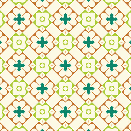 Seamless pattern with arabic geometric ornament. Vector illustrationの写真素材