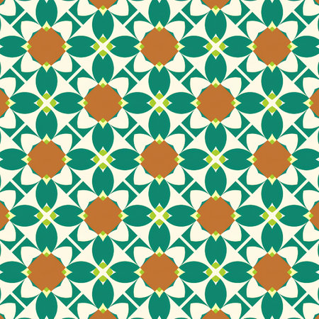 Seamless pattern with arabic geometric ornament. Vector illustrationの写真素材