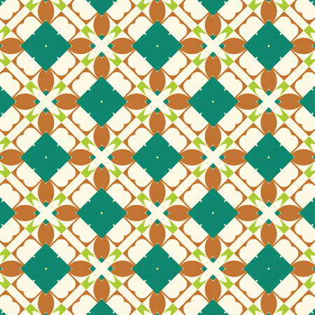 Seamless pattern with geometric ornament. Repeating abstract background.の写真素材