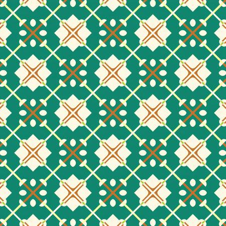 Seamless geometric pattern in arabian style. Vector illustrationの写真素材