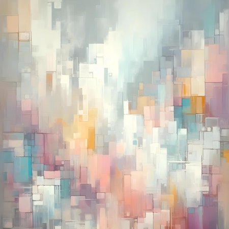 abstract background with a lot of colored squares in different shades of the same colorの素材