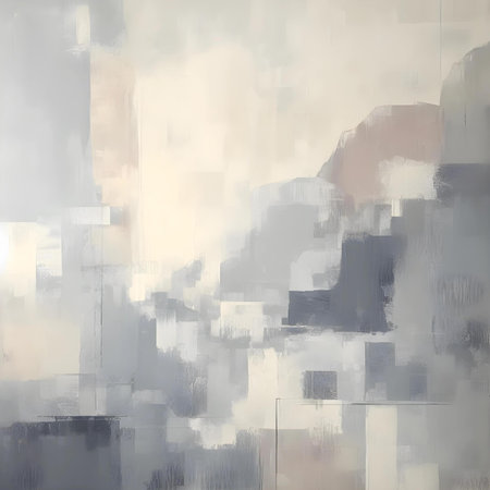 abstract background with grunge brush strokes in gray and white colorsの素材