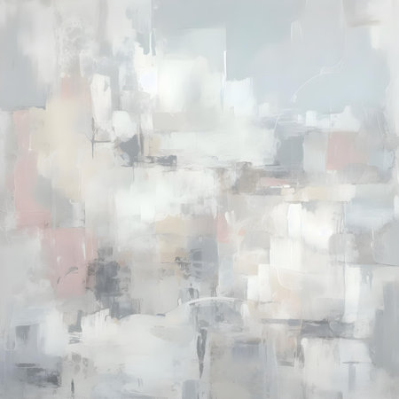 abstract background with grunge brush strokes and spots of different colorsの素材