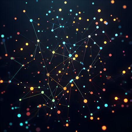 Abstract polygonal space low poly dark background with connecting dots and lines. Connection structure. 3d renderingの素材