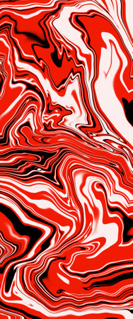 Red and black psychedelic liquid background. Abstract pattern. Vector illustration.の写真素材