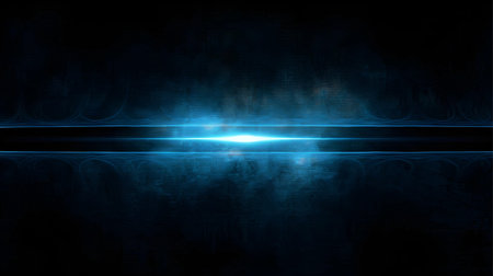 Blue abstract technology background with glowing lines and space for your text.の素材