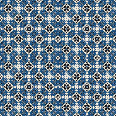 Seamless pattern with abstract geometric ornament. Vector illustration for web design or print.の写真素材