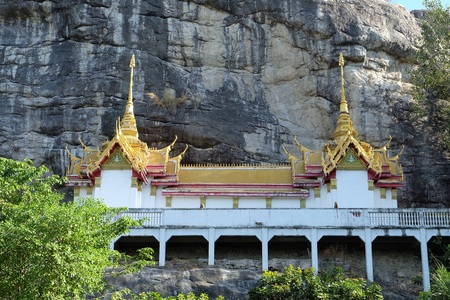 temple on the cliffの写真素材