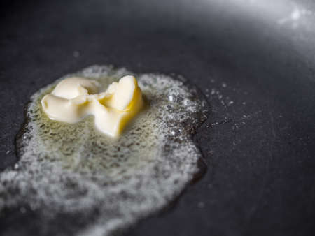 Melted Butter On Non Stick Panの写真素材