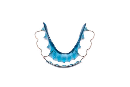 Retainer blue on a white background, isolated