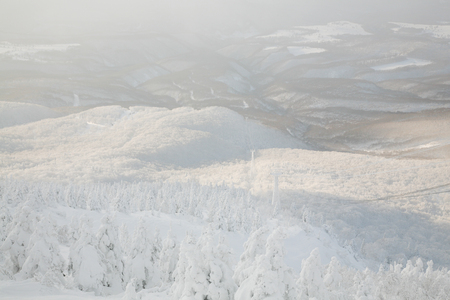 Mount Hakkoda in winterの写真素材