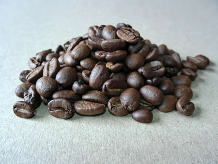 Roasted coffee beans close upの写真素材