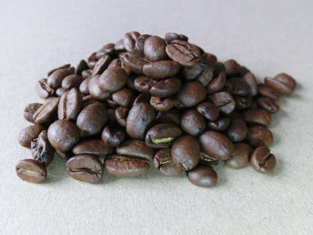 Roasted coffee beans close upの写真素材