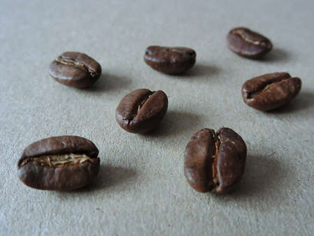 Roasted coffee beans close upの写真素材
