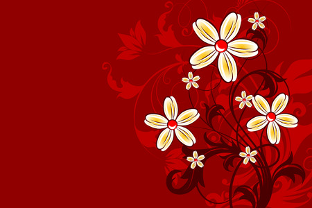 Floral abstract backgroundのイラスト素材