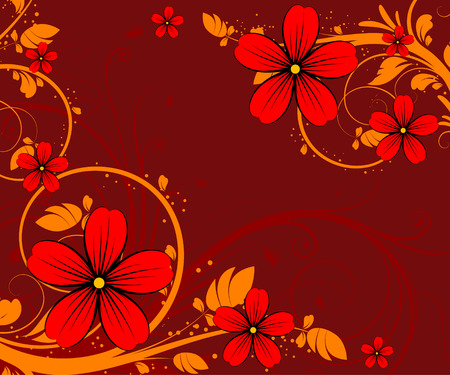Abstract floral background. Suits well for design.のイラスト素材