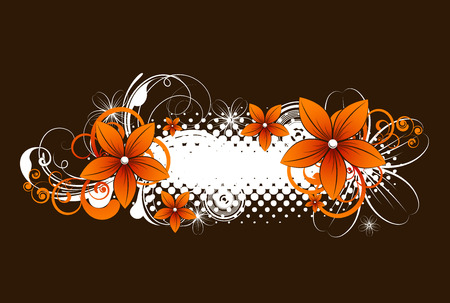 Abstract floral background for design.のイラスト素材