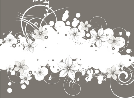 Abstract floral banner for design.のイラスト素材