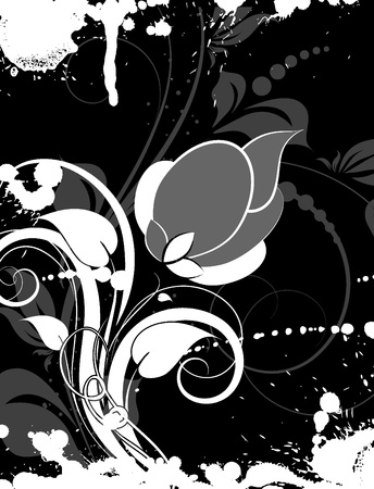 Abstract flroal background. Suits well for design.のイラスト素材