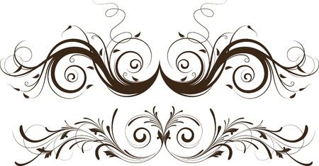 Abstract flroal backgrounds set. Suits well for design.のイラスト素材