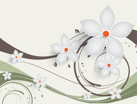 Abstract floral background for designのイラスト素材