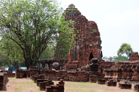 Wat Ayutthaya of Thailandの写真素材