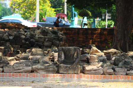 Wat Ayutthaya of Thailandの写真素材