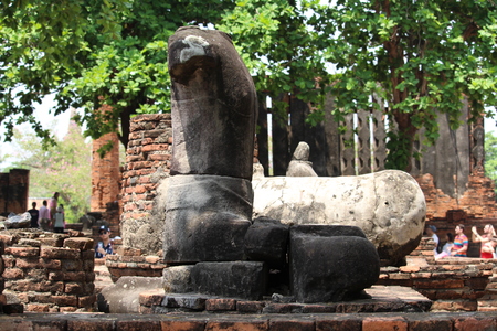 Ayutthaya temple of Thailandの写真素材