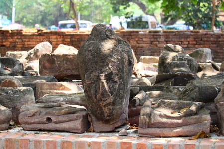 Ayutthaya temple of Thailandの写真素材