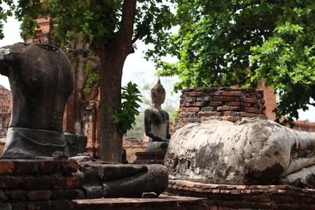 Ayutthaya temple of Thailandの写真素材