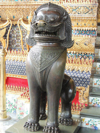 Architectural Art at Wat Phra Kaew Bangkok in Thailand