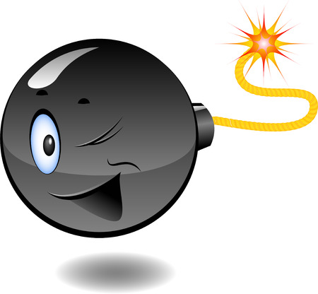 Bomb - series of caricatures of bombsのイラスト素材