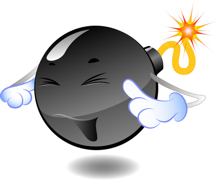 Bomb - series of caricatures of bombsのイラスト素材