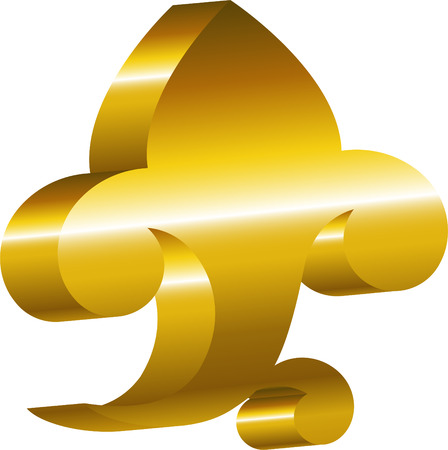 Element of design - a golden cartouche. EPS 8のイラスト素材