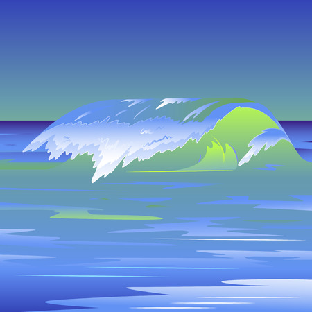 Vector wawe. EPS 8のイラスト素材
