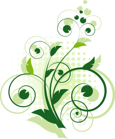Vector floral design element. EPS 8のイラスト素材