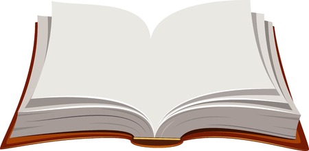 image of open book over white. EPS 8のイラスト素材