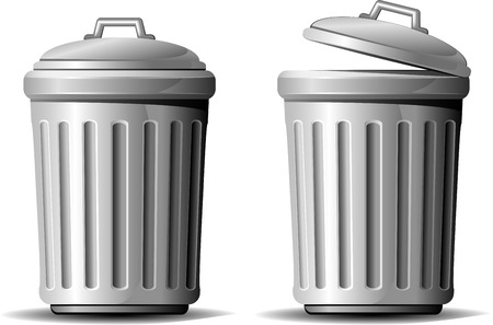 Trash can. AI 8のイラスト素材