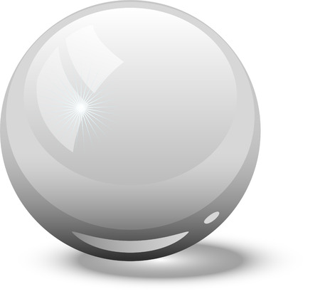 Glass sphere over white. EPS 8のイラスト素材