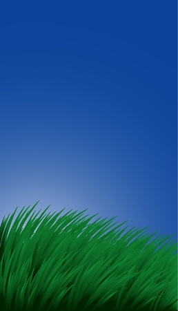 Background with grass and sky. EPS 8のイラスト素材