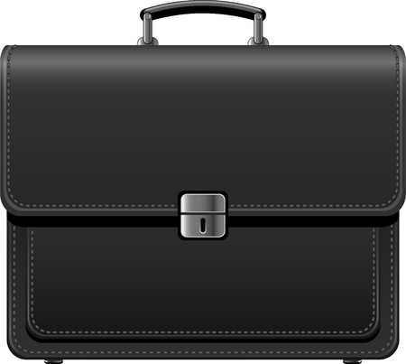 Black BriefCase over white. EPS 8のイラスト素材