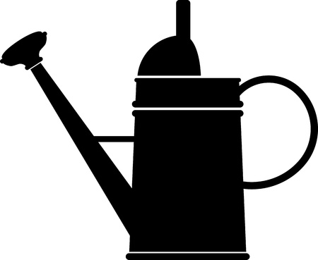Watering can over white. のイラスト素材