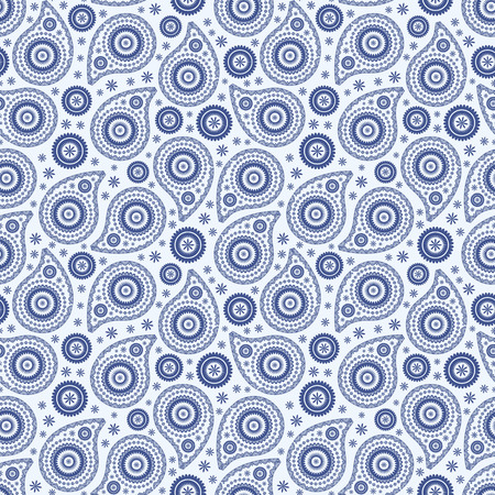 Seamless background with ornament of paisleyの写真素材