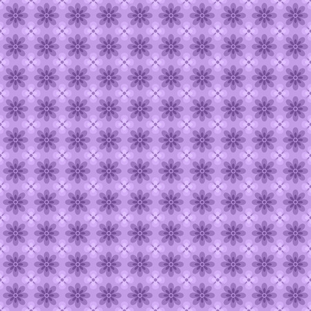 Purple seamless pattern with geometric floral ornamentの写真素材