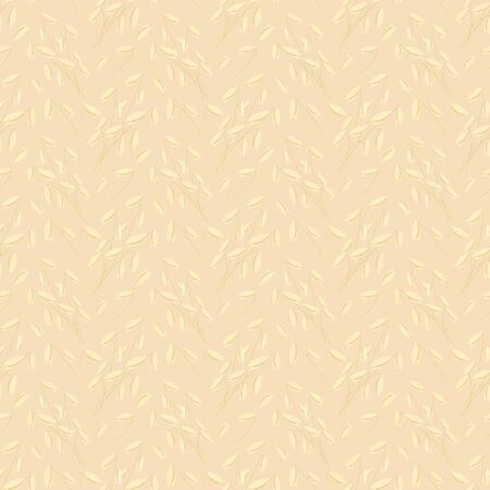 Seamless beige pattern element with oats.の写真素材