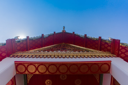 reflective light of roofs wat thaiの写真素材