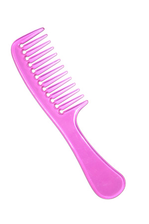 hairbrush is plastic  pinkの写真素材