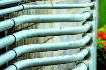 Small pipelines. Are used as filling. Horizontal nested.の写真素材