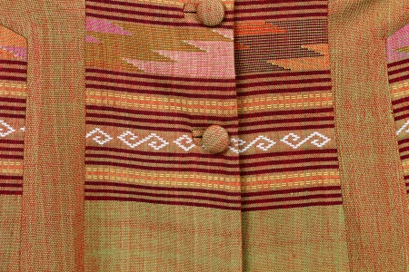 Thailand is made of hand-woven cotton fabric. Are most commonly used in the Northeast of Thailand.の写真素材