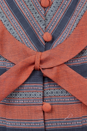 Thailand is made of hand-woven cotton fabric. Are most commonly used in the Northeast of Thailand.の写真素材